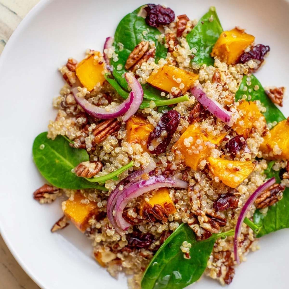 Warm Quinoa Salad Butternut Squash