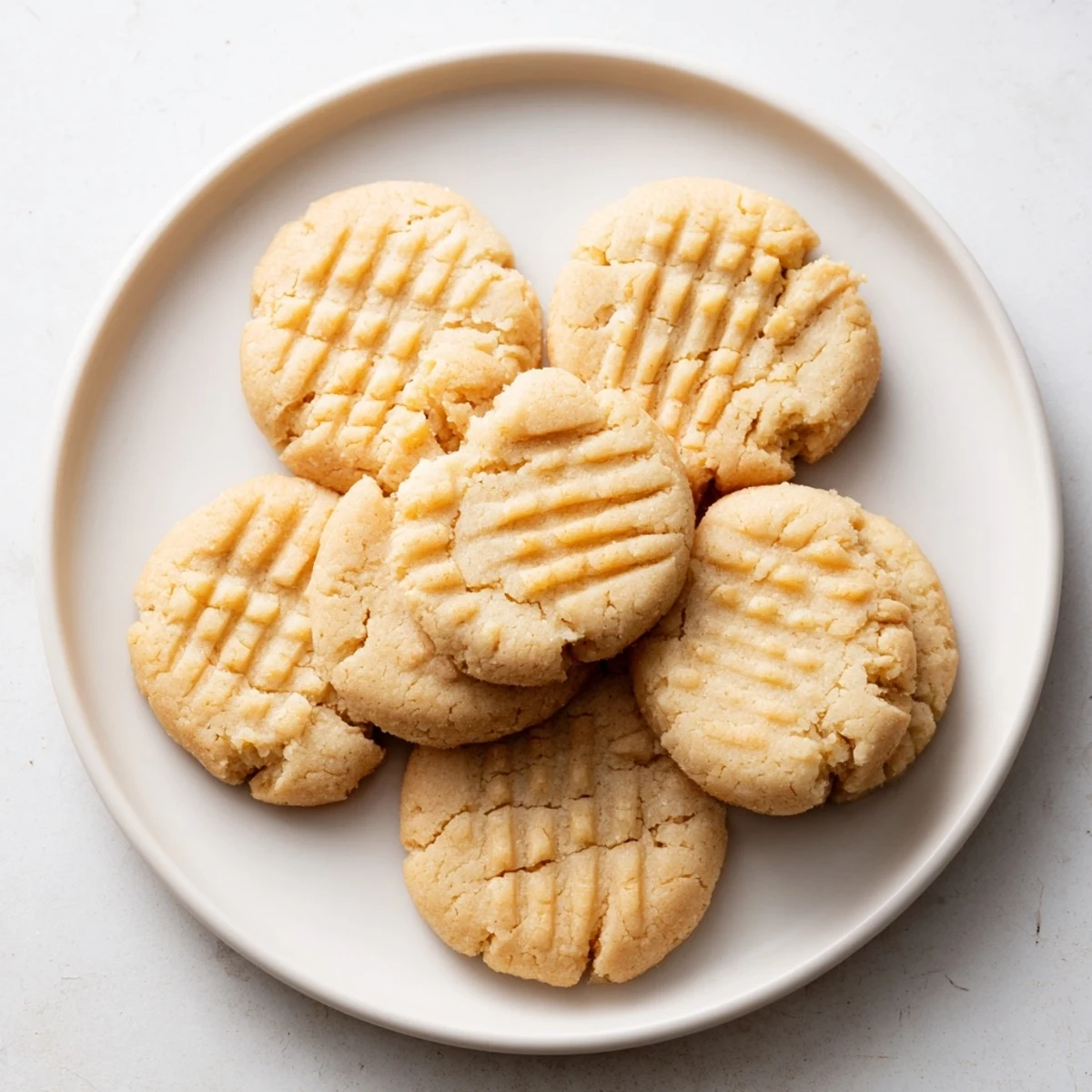 In this Keto Butter Cookies recipe, the low-carb treats are cooled on a wire rack, highlighting their rich buttery flavor and delicate edges.