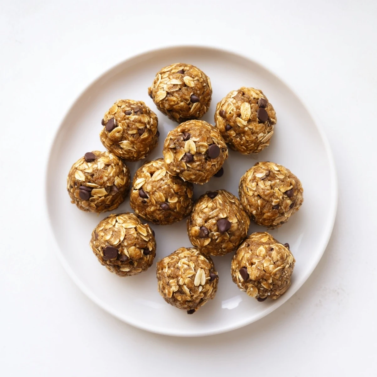No Bake Peanut Butter Energy Bites arranged on parchment paper, featuring a sticky dough and sweet honey drizzle.