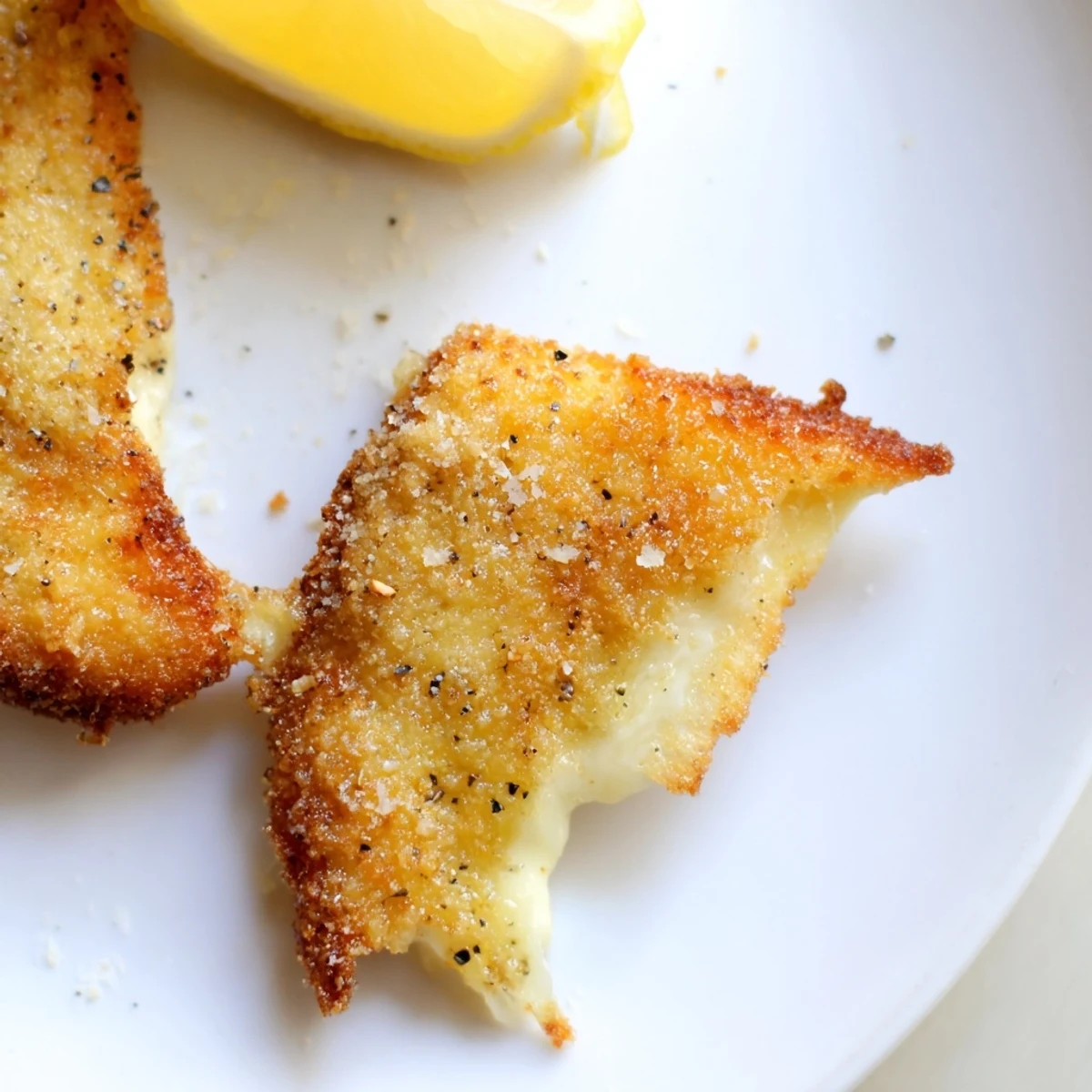 Crispy Greek fried cheese with crunchy coating and oozing melty center
