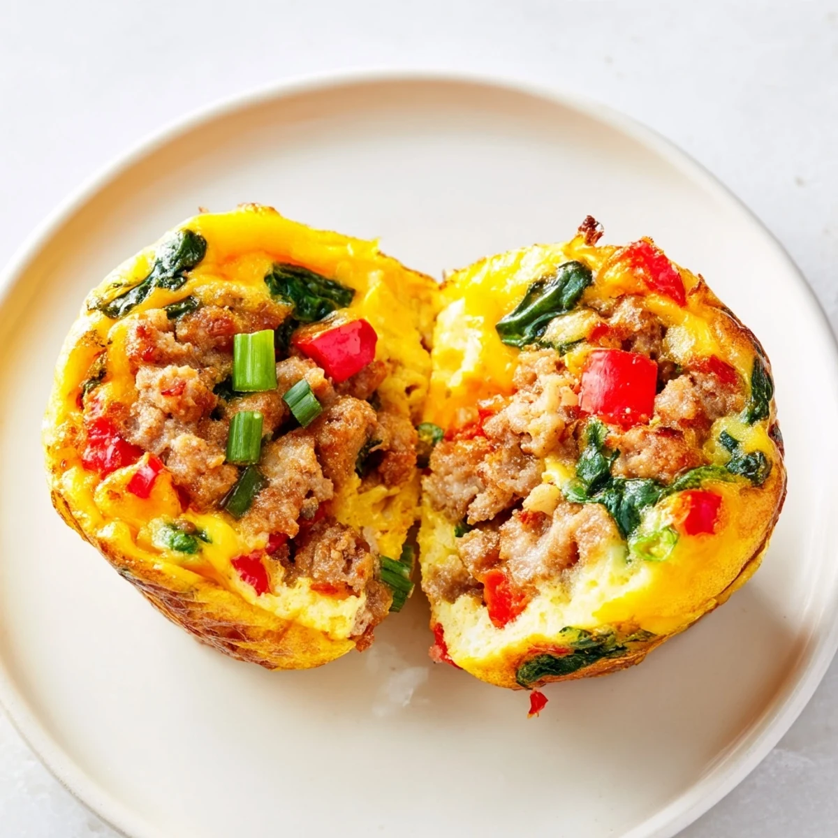 Meal-prep Turkey Sausage Egg Muffins cooling in pan, perfect for grab-and-go breakfasts