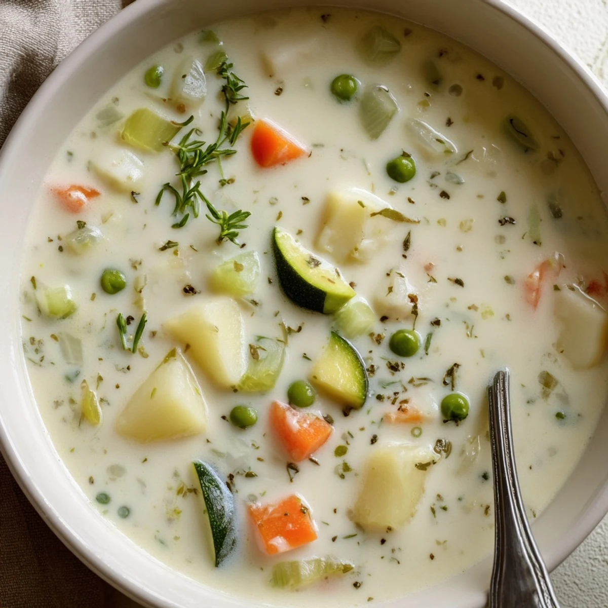 Blended until silky, the Creamy Vegetable Soup Recipe showcases tender seasonal vegetables