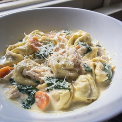 Crockpot Chicken Tortellini